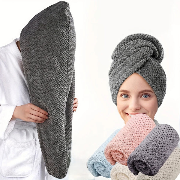 Women’s Quick-Dry Microfiber Hair Drying Cap 🧖‍♀️✨