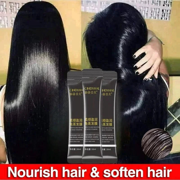 Magical Keratin Hair Mask – 5-Second Deep Repair Treatment ✨💆‍♀️🖤